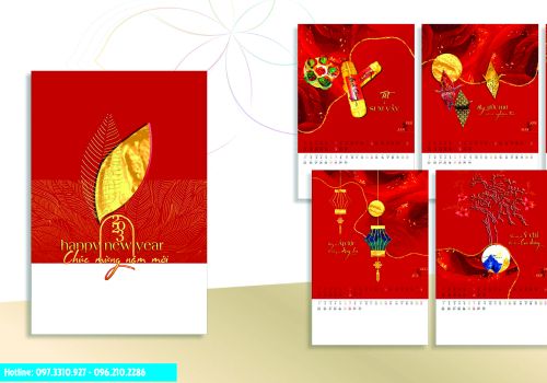Lịch treo tường 7 tờ 