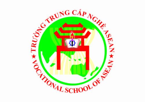 Logo trường trung cấp nghề ASEAN