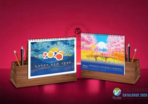 Tặng Lịch Để Bàn Hộp Bút Mẫu Có Sẵn Từ VietLogos - Món Quà Vừa Thiết Thực Vừa Ý Nghĩa Cho Nhân Viên!