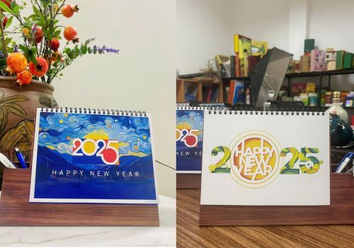 Lịch Để Bàn Hộp Bút Đặc Biệt Nhất 2025 Tại Văn Phòng VietLogos!