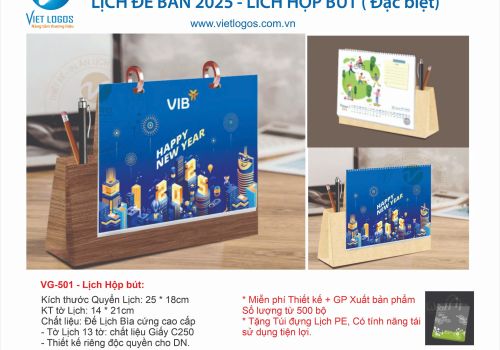 Lịch Hộp Bút Đặc Biệt Nhất 2025