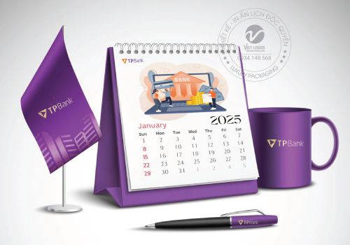Mẫu lịch Tết 2025