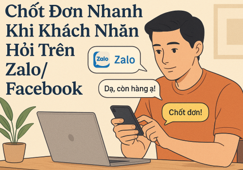 Làm Sao Để Chốt Đơn Nhanh Khi Khách Nhắn Hỏi Trên Zalo/Facebook?